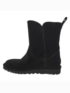 UGG Black Suede Alida Slouch Boots- Women's Size‎ 5